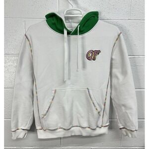 Odd Future Green & White Rainbow Donut Logo Hoodie OFWGKTA - Tyler The Creator M